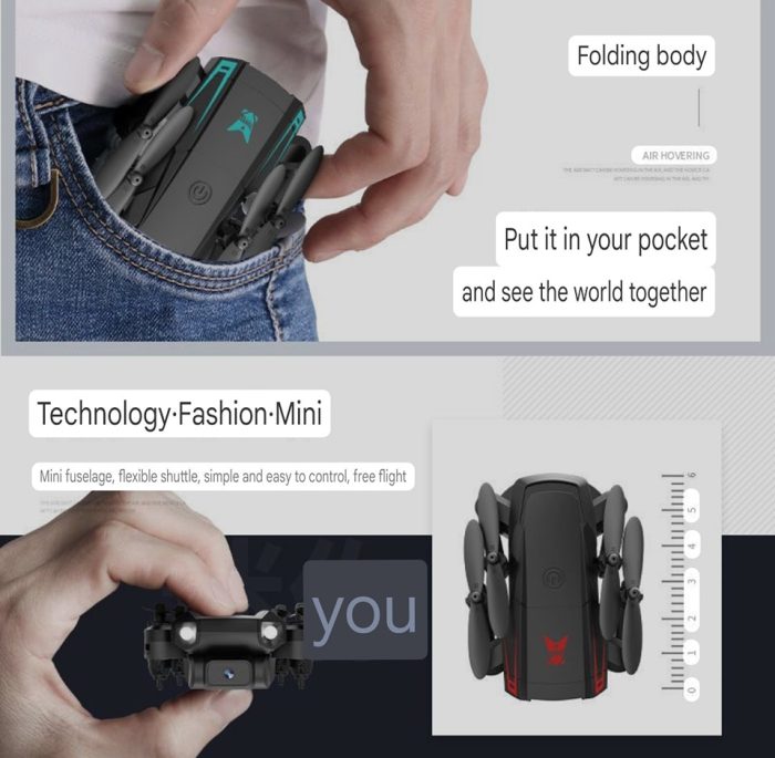 Mini Foldable Quadcopter Drone with Camera - Image 11